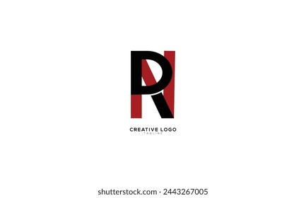 RN PN RPN Abstract initial monogram letter alphabet logo design