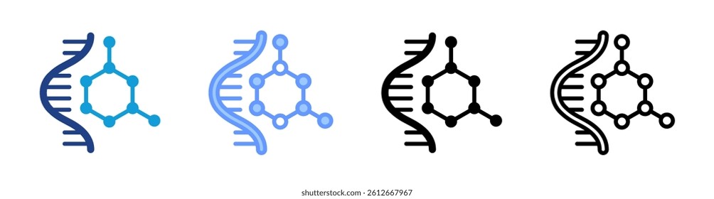 Rna icon set multiple style collection