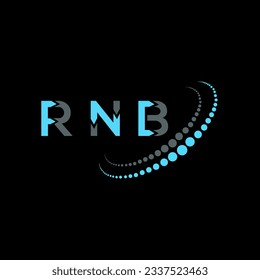 RNB letter logo creative design. RNB unique design.
