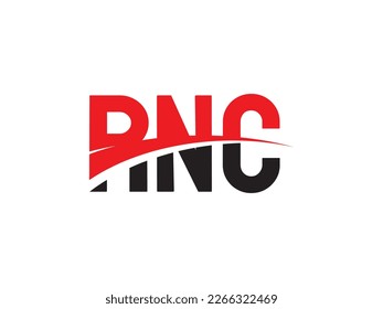 RNC Letter Initial Logo Design Vector Illustration