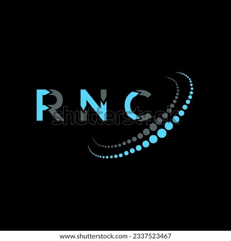 RNC letter logo creative design. RNC unique design.
