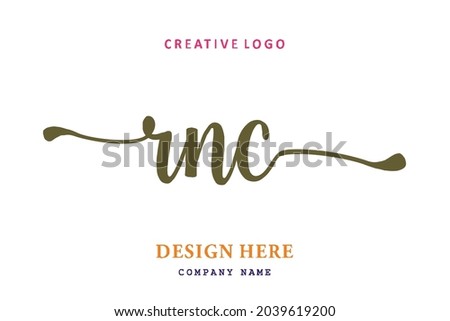 RNC lettering logo is simple, easy to understand and authoritative