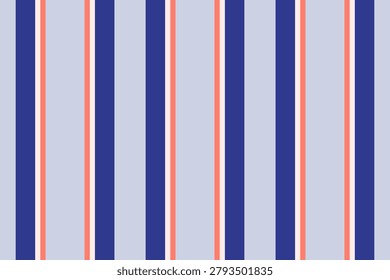 Rndia lines texture stripe, children textile background vertical. Stalian fabric seamless vector pattern in light and blue colors palette.