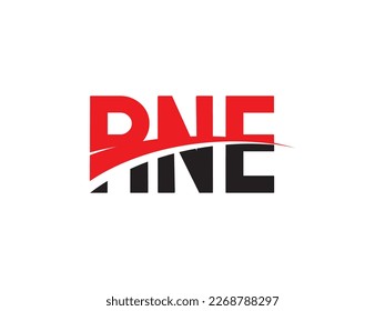 RNE Letter Initial Logo Design Vector Illustration