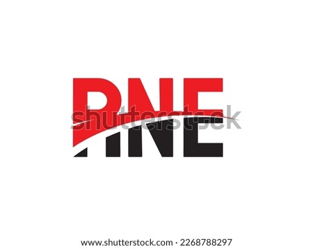 RNE Letter Initial Logo Design Vector Illustration
