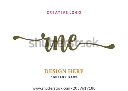 RNE lettering logo is simple, easy to understand and authoritative