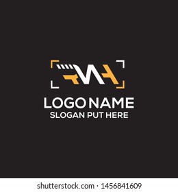 RNH Letter logo design template