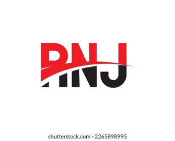 RNJ Letter Initial Logo Design Vector Illustration