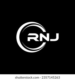 RNJ Logo Design, Inspiration for a Unique Identity. Modern Elegance and Creative Design. Watermark Your Success with the Striking this Logo.