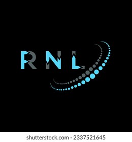 RNL-Brief-Logo kreatives Design. RNL einzigartiges Design.
