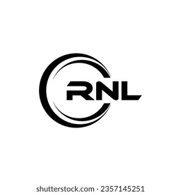 RNL Logo Design, Inspiration for a Unique Identity. Modern Elegance and Creative Design. Watermark Your Success with the Striking this Logo.