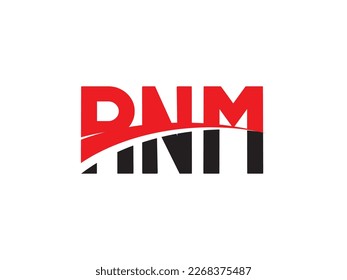 RNM Letter Initial Logo Design Vector Illustration