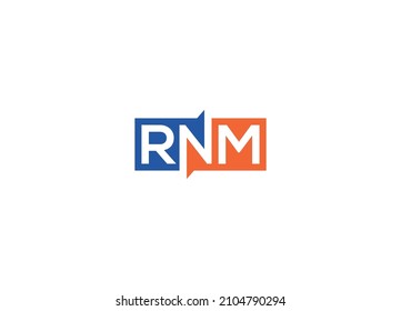 RNM letter Logo Design with Creative Modern vector icon template