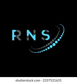 RNS letter logo creative design. RNS unique design.
