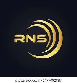 RNS logo. R N S design. White RNS letter. RNS, R N S letter logo design. R N S letter logo design 