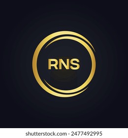 RNS logo. R N S design. White RNS letter. RNS, R N S letter logo design. R N S letter logo design 