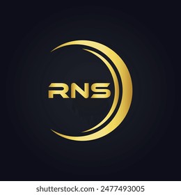 RNS logo. R N S design. White RNS letter. RNS, R N S letter logo design. R N S letter logo design 