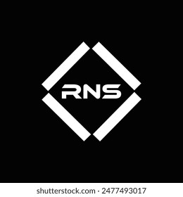 RNS logo. R N S design. White RNS letter. RNS, R N S letter logo design. R N S letter logo design 