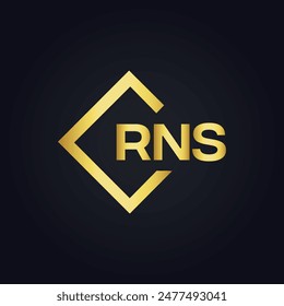 RNS logo. R N S design. White RNS letter. RNS, R N S letter logo design. R N S letter logo design 