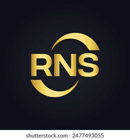 RNS logo. R N S design. White RNS letter. RNS, R N S letter logo design. R N S letter logo design 