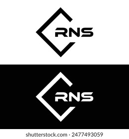 RNS logo. R N S design. White RNS letter. RNS, R N S letter logo design. R N S letter logo design 