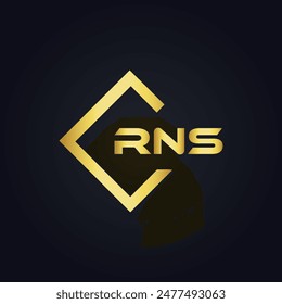 RNS logo. R N S design. White RNS letter. RNS, R N S letter logo design. R N S letter logo design 