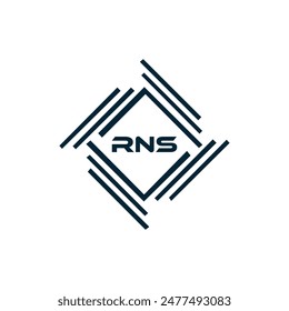 RNS logo. R N S design. White RNS letter. RNS, R N S letter logo design. R N S letter logo design 