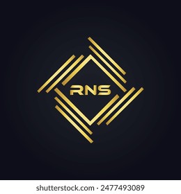 RNS logo. R N S design. White RNS letter. RNS, R N S letter logo design. R N S letter logo design 