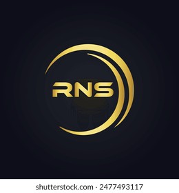 RNS logo. R N S design. White RNS letter. RNS, R N S letter logo design. R N S letter logo design 