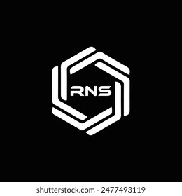 RNS logo. R N S design. White RNS letter. RNS, R N S letter logo design. R N S letter logo design 