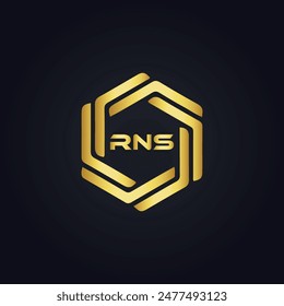 RNS logo. R N S design. White RNS letter. RNS, R N S letter logo design. R N S letter logo design 