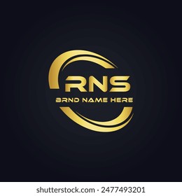 RNS logo. R N S design. White RNS letter. RNS, R N S letter logo design. R N S letter logo design 