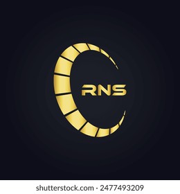 RNS logo. R N S design. White RNS letter. RNS, R N S letter logo design. R N S letter logo design 