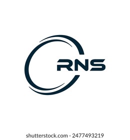 RNS logo. R N S design. White RNS letter. RNS, R N S letter logo design. R N S letter logo design 