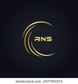 RNS logo. R N S design. White RNS letter. RNS, R N S letter logo design. R N S letter logo design 