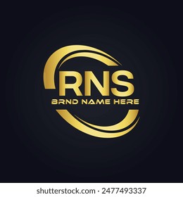 RNS logo. R N S design. White RNS letter. RNS, R N S letter logo design. R N S letter logo design 