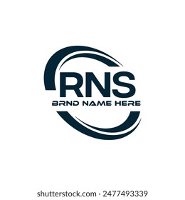 RNS logo. R N S design. White RNS letter. RNS, R N S letter logo design. R N S letter logo design 