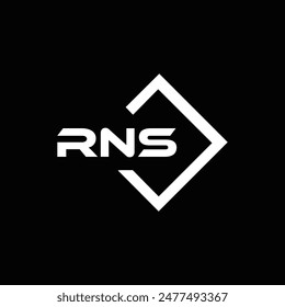 RNS logo. R N S design. White RNS letter. RNS, R N S letter logo design. R N S letter logo design 