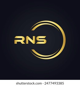 RNS logo. R N S design. White RNS letter. RNS, R N S letter logo design. R N S letter logo design 