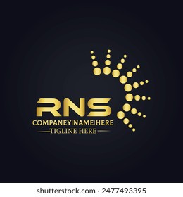 RNS logo. R N S design. White RNS letter. RNS, R N S letter logo design. R N S letter logo design 