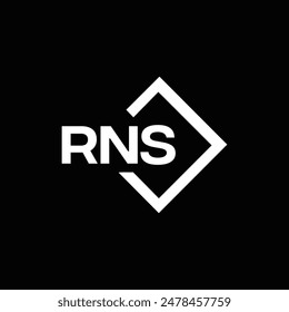 RNS logo. R N S design. White RNS letter. RNS, R N S letter logo design. R N S letter logo design 