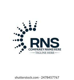 RNS logo. R N S design. White RNS letter. RNS, R N S letter logo design. R N S letter logo design 