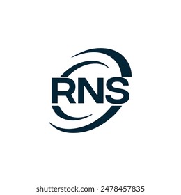 RNS logo. R N S design. White RNS letter. RNS, R N S letter logo design. R N S letter logo design 