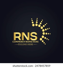 RNS logo. R N S design. White RNS letter. RNS, R N S letter logo design. R N S letter logo design 