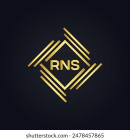 RNS logo. R N S design. White RNS letter. RNS, R N S letter logo design. R N S letter logo design 