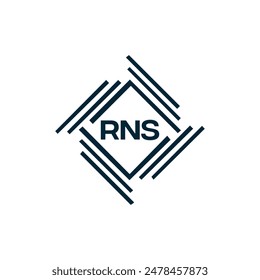 RNS logo. R N S design. White RNS letter. RNS, R N S letter logo design. R N S letter logo design 