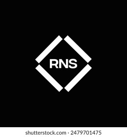 RNS logo. R N S design. White RNS letter. RNS, R N S letter logo design. R N S letter logo design 