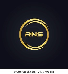 RNS logo. R N S design. White RNS letter. RNS, R N S letter logo design. R N S letter logo design 