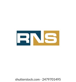 RNS logo. R N S design. White RNS letter. RNS, R N S letter logo design. R N S letter logo design 