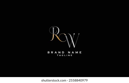 RNW, RWN, NRW, NWR, WNR, WRN, Abstract initial monogram letter alphabet logo design